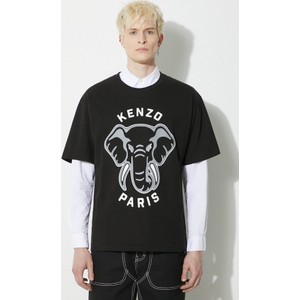 T-shirt Kenzo z bawełny z nadrukiem z krótkim rękawem