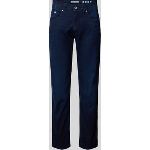 Granatowe jeansy Pierre Cardin w street stylu