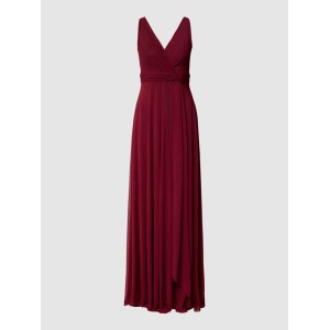 Czerwona sukienka Troyden Collection na ramiączkach maxi