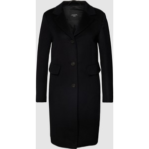 Czarny płaszcz MaxMara w stylu casual