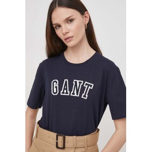 T-shirt Gant z bawełny z okrągłym dekoltem