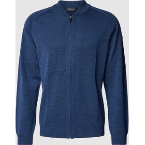 Niebieski sweter Maerz Muenchen ze stójką w stylu casual
