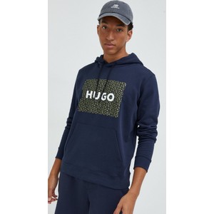 Granatowa bluza Hugo Boss z bawełny