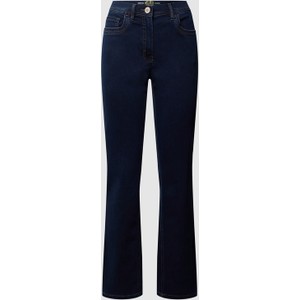 Granatowe jeansy Zerres w stylu casual z bawełny