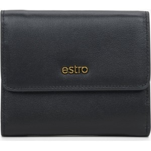 Czarny portfel Estro