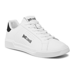 Just Cavalli Sneakersy 74QB3SB3 Biały