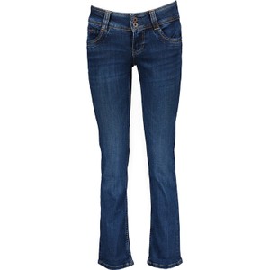 Granatowe jeansy Pepe Jeans w street stylu