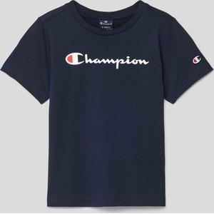 Granatowa koszulka dziecięca Champion