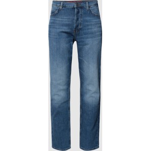 Granatowe jeansy Hugo Boss z bawełny w stylu casual