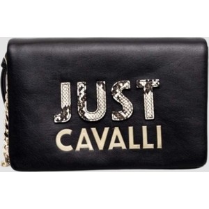 Czarna torebka Just Cavalli do ręki matowa mała