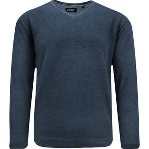 Granatowy sweter PIONEER w stylu casual z jeansu