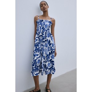 Sukienka H & M z okrągłym dekoltem prosta w stylu casual