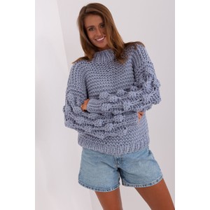 Granatowy sweter 5.10.15 w stylu casual