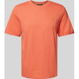 Pomarańczowy t-shirt Jack & Jones w stylu casual z krótkim rękawem z bawełny