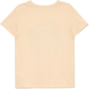 Żółty t-shirt Cropp z dzianiny
