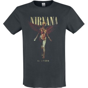 Czarny t-shirt Nirvana z nadrukiem