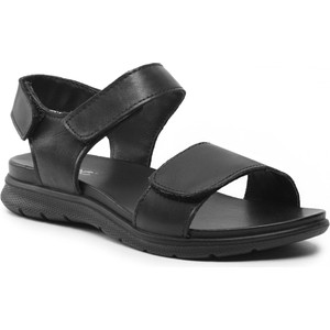 Czarne sandały Imac w stylu casual z klamrami