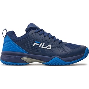 Niebieskie buty sportowe Fila w sportowym stylu