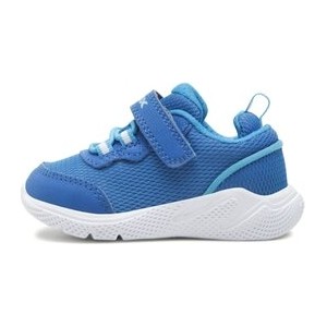Niebieskie buty sportowe dziecięce Geox dla chłopców na rzepy