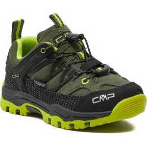Zielone buty trekkingowe dziecięce CMP sznurowane