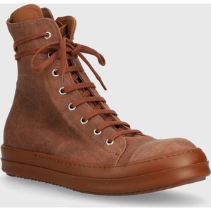 Rick Owens trampki Denim Shoes Sneaks męskie kolor brązowy DU01D1800.SCFT.545454