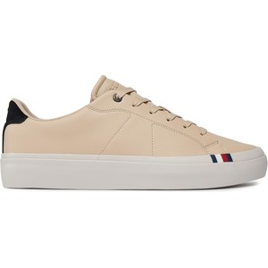 Sneakersy Tommy Hilfiger Thick Vulc Low Premium Lth FM0FM04881 White Clay AES