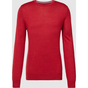 Czerwona koszulka z długim rękawem Christian Berg w stylu casual