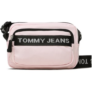 Różowa torebka Tommy Jeans w młodzieżowym stylu na ramię