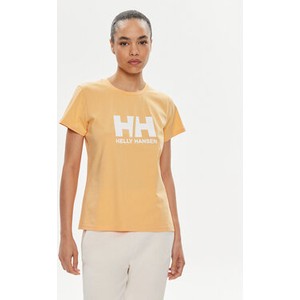 T-shirt Helly Hansen w młodzieżowym stylu z okrągłym dekoltem z krótkim rękawem