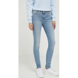 Niebieskie jeansy Calvin Klein z bawełny