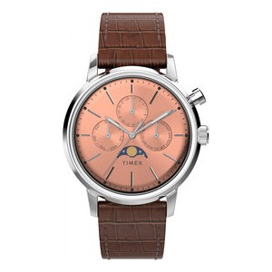 Timex Zegarek Marlin TW2W51100 Brązowy