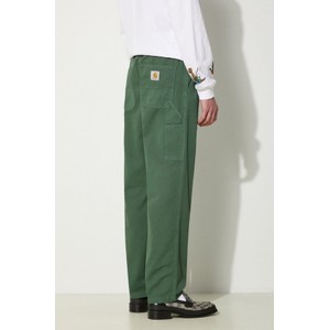 Zielone spodnie Carhartt WIP w stylu casual z tkaniny