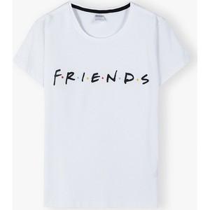 T-shirt Friends z okrągłym dekoltem z krótkim rękawem z bawełny