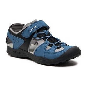Niebieskie buty dziecięce letnie Geox na rzepy dla chłopców