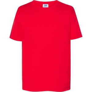 Czerwona koszulka dziecięca jk-collection.pl z bawełny