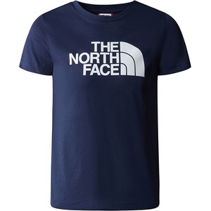 Niebieski t-shirt The North Face w młodzieżowym stylu