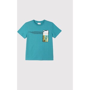 Niebieska koszulka dziecięca COCCODRILLO dla chłopców