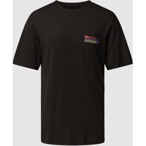 Czarny t-shirt Jack & Jones z krótkim rękawem