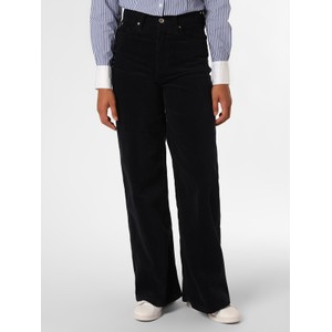 Granatowe spodnie Tommy Hilfiger w stylu retro ze sztruksu