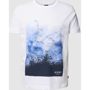 T-shirt Joop! z krótkim rękawem z nadrukiem w młodzieżowym stylu