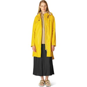 Żółta kurtka Ilse Jacobsen długa wiatrówki