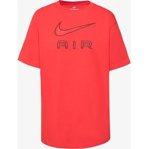 Czerwona bluzka Nike z krótkim rękawem
