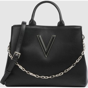 Czarna torebka Valentino by Mario Valentino w stylu glamour matowa