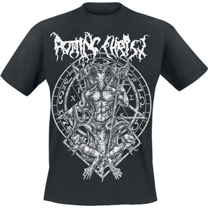 Czarny t-shirt Rotting Christ z krótkim rękawem w młodzieżowym stylu