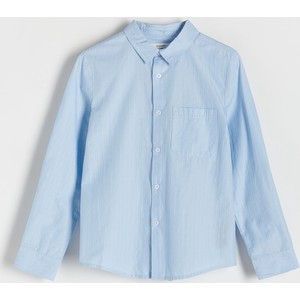 Niebieska koszula dziecięca Reserved z bawełny dla chłopców