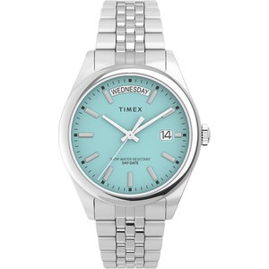 Zegarek Timex Legacy Day and Date Tiffany TW2V68400 Silver/ Turquoise