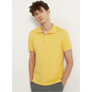 Żółta koszulka polo Ochnik w stylu casual