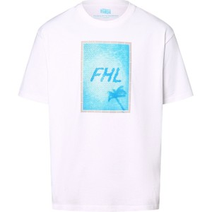 T-shirt Finshley & Harding z bawełny z nadrukiem