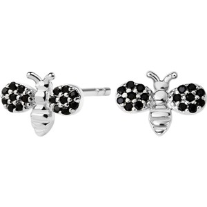 Mini - Biżuteria Yes Kolczyki srebrne z cyrkoniami - pszczoły - Mini