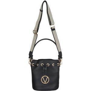 Czarna torebka Valentino by Mario Valentino matowa średnia w stylu glamour
